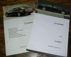 2009 Lexus LS600h L Owner's Manual Set
