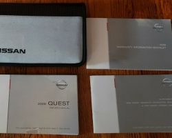 2009 Nissan Quest Owner's Manual Set