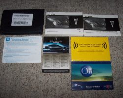 2009 Pontiac G8 Owner's Manual Set