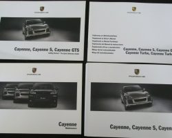 2009 Porsche Cayenne, Cayenne S & Cayenne GTS Owner's Manual Set