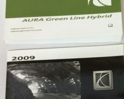 2009 Saturn Aura Hybrid Owner's Manual Set