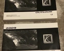2009 Saturn Outlook Owner's Manual Set
