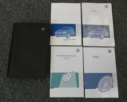 2009 Volkswagen CITY Golf Owner's Manual Set