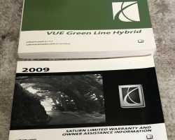 2009 Saturn Vue Hybrid Owner's Manual Set