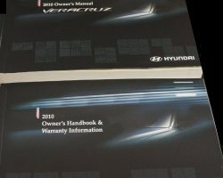 2010 Hyundai Veracruz Owner's Manual Set