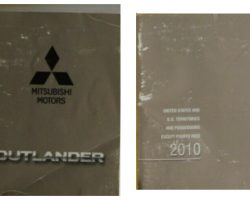 2010 Mitsubishi Outlander Owner's Manual Set