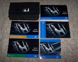2010 Honda Ridgeline Owner's Manual Set
