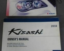 2010 Suzuki Kizashi Owner's Manual Set