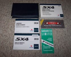 2010 Suzuki SX4 Owner's Manual Set