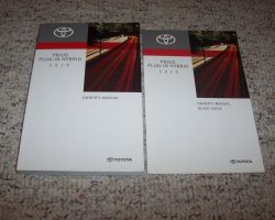 2010 Toyota Prius Plug In Owner's Manual Set