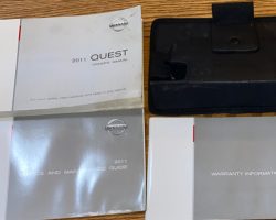 2011 Nissan Quest Owner's Manual Set
