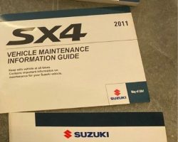 2011 Suzuki SX4 Owner's Manual Set