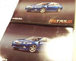 2012 Acura TSX Sportwagon Owner's Manual Set