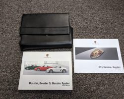 2012 Porsche Boxster, Boxster S & Boxster Spyder Owner's Manual Set