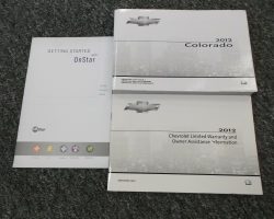 2012 Chevrolet Colorado Owner's Manual Set