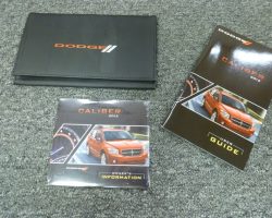 2012 Dodge Caliber Owner's Operator Manual User Guide Set