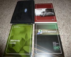 2012 Ford Fusion Hybrid Owner's Manual Set