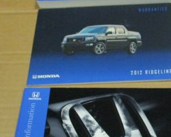 2012 Honda Ridgeline Owner's Manual Set