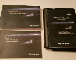 2012 Hyundai Sonata Owner's Manual Set