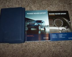 2012 Land Rover Range Rover Sport Owner's Operator Manual User Guide Set