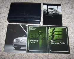 2012 Lincoln MKS Owner's Operator Manual User Guide Set