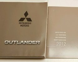 2012 Mitsubishi Outlander Owner's Manual Set