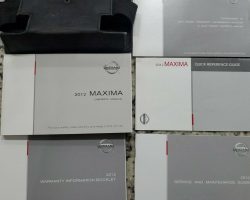 2012 Nissan Maxima Owner's Manual Set