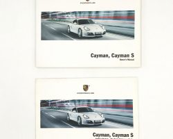 2012 Porsche Cayman & Cayman S Owner's Manual Set