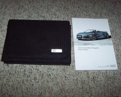 2012 Audi R8 GT Spyder Owner's Manual Set