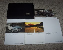 2012 Audi S5 Cabriolet Owner's Manual Set