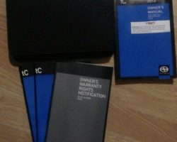 2012 Scion tC Owner's Manual Set