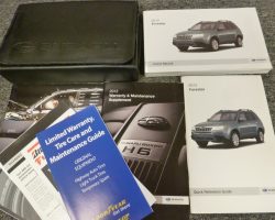 2012 Subaru Forester Owner's Manual Set