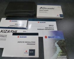 2012 Suzuki Kizashi Owner's Manual Set