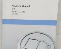 2012 Volkswagen GLI Owner's Manual