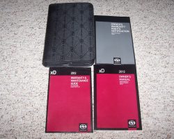 2012 Scion xD Owner's Manual Set