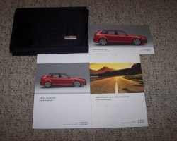 2013 Audi A3 Owner's Manual Set