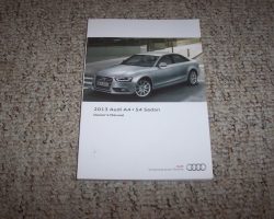 2013 Audi S4 Owner's Manual