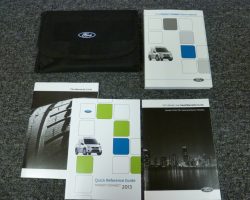 2013 Ford Transit Connect Owner's Manual Set