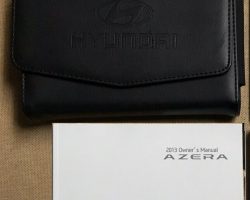 2013 Hyundai Azera Owner's Manual Set