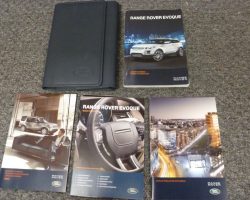 2013 Land Rover Range Rover Evoque Owner's Operator Manual User Guide Set