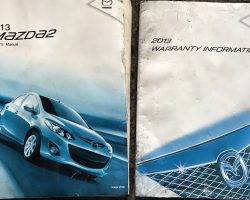 2013 Mazda2 Owner's Manual Set