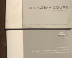 2013 Nissan Altima Coupe Owner's Manual Set