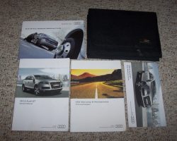 2013 Audi Q7 Owner's Manual Set