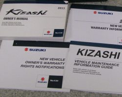 2013 Suzuki Kizashi Owner's Manual Set