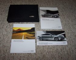 2014 Audi A7 Sportback & S7 Sportback Owner's Manual Set