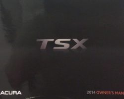 2014 Acura TSX Owner's Manual