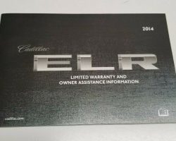 2014 Cadillac ELR Owner's Manual