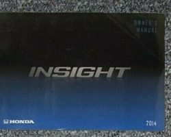 2014 Honda Insight Owner's Manual