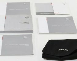2014 Nissan 370Z Owner's Manual Set