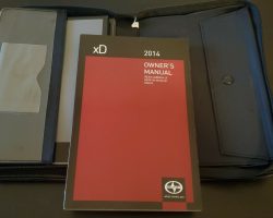 2014 Scion xD Owner's Manual Set